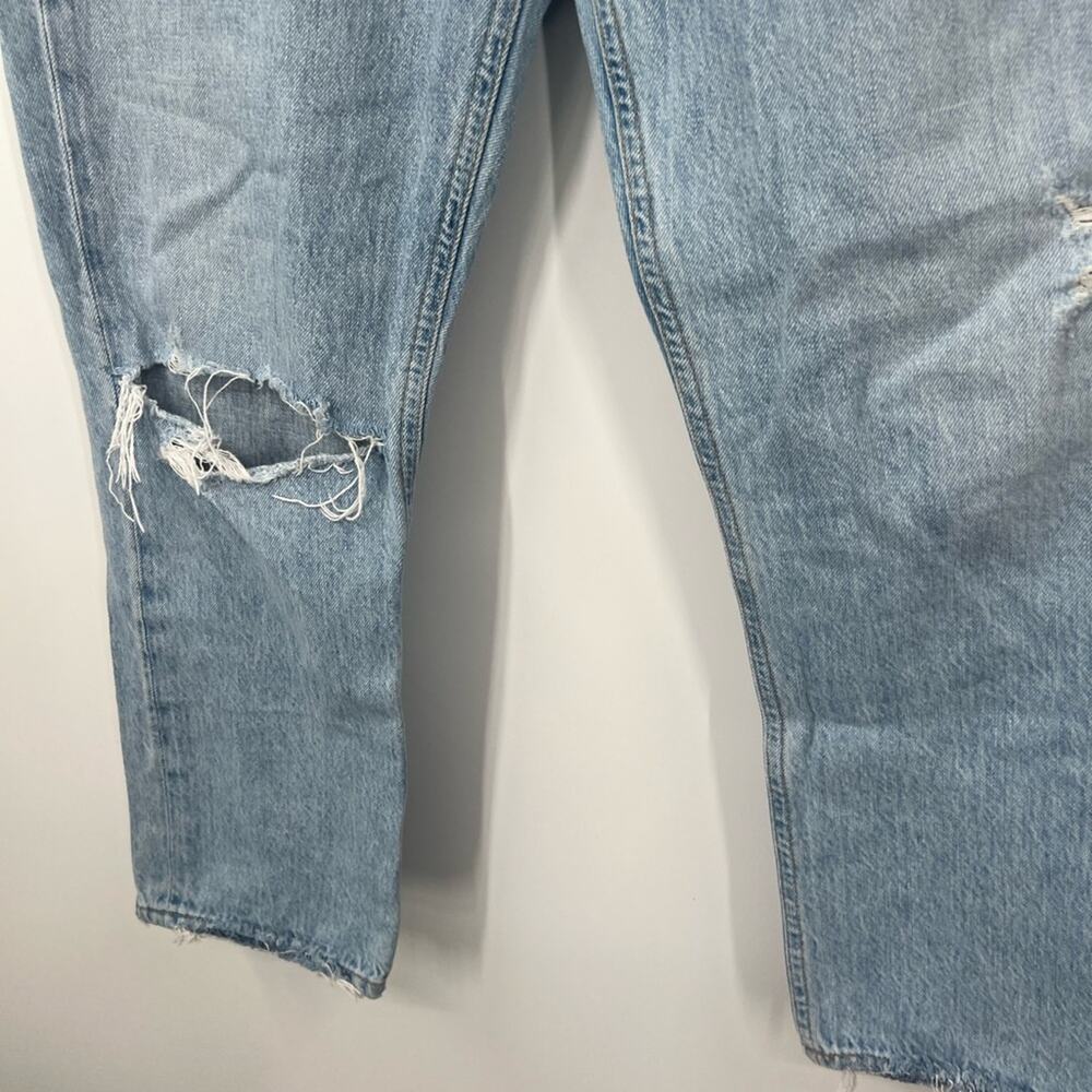AGOLDE Riley High Rise Straight Crop Jeans Button Fly - Picture 6 of 9